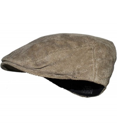 Newsboy Caps Classic Styling Street Easy Corduroy Driving Cap with Quilted Lining - Olive Green - C518Z8O8H82 $31.04