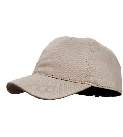 Baseball Caps Short Bill Baseball Cap Plain Hiphop Dad Hat Cooling Trucker Hat - Rd02-khaki - CN196R0ME76 $32.70