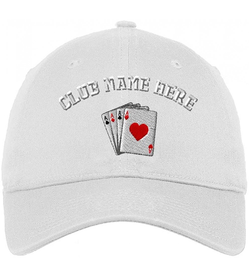 Soft Baseball Cap Game Poker Cards as Logo Embroidery Sports Twill Cotton 