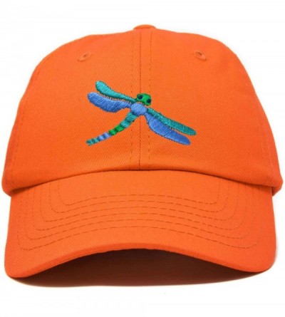Baseball Caps Dragonfly Womens Baseball Cap Fashion Hat - Orange - CU18KGXL4GY $23.57