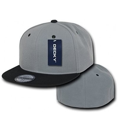 Baseball Caps Retro Fitted Cap - Grey/Black - CC11DJJ69B5 $16.01