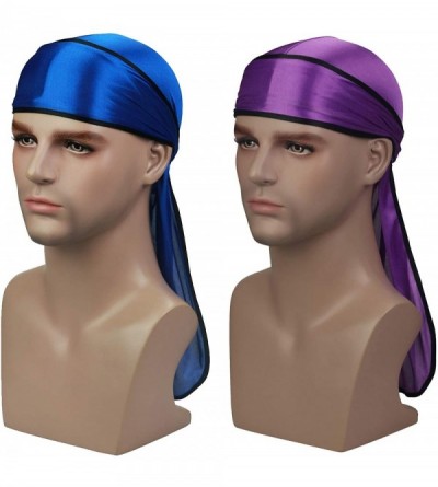 Skullies & Beanies Soft Durag (2PCS/3PCS) with Extra Long Tail and Wide Straps Headwrap Du-Rag for 360 Waves - CN18M22CQXE $1...