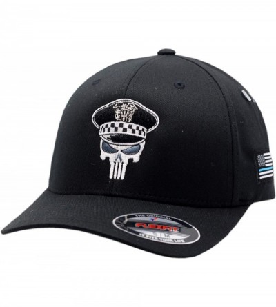 Baseball Caps Police Punisher Blue Lives Flex Fit Hat-7491-7493 - CX128W7LFC1 $17.58