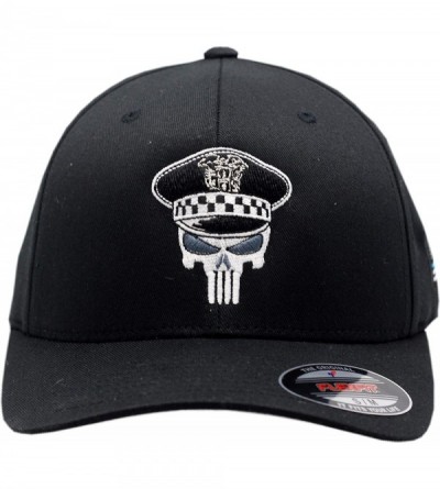 Baseball Caps Police Punisher Blue Lives Flex Fit Hat-7491-7493 - CX128W7LFC1 $17.58