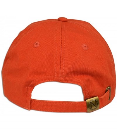 Baseball Caps Cotton Classic Dad Hat Adjustable Plain Cap Polo Style Low Profile Unstructured 1400 - Orange - CJ12O8X1J04 $9.38