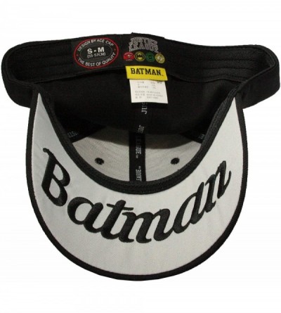 Baseball Caps Superhero Snapback Baseball Cap Hip-hop Flat Bill Hat - Batman Black - CO18KLZ9CUI $14.73