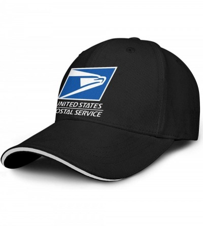 Baseball Caps Men Women Postal Hat United States Service Eagle Adjustable Cap Dad Trucker Hat Cap - Black-1 - C21973H2YE7 $16.89