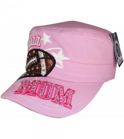 Baseball Caps Women's Castro Cadet Hat Football Mom One Size (One Size- Pink) - CH11AAPXI6X $10.39