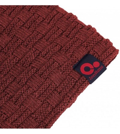 Skullies & Beanies Fall Winter Thick Knit Oversize Slouchy Beanie Hat Warm Fur Lined Ski Skull Cap - Red - C012O1AI01Z $8.74