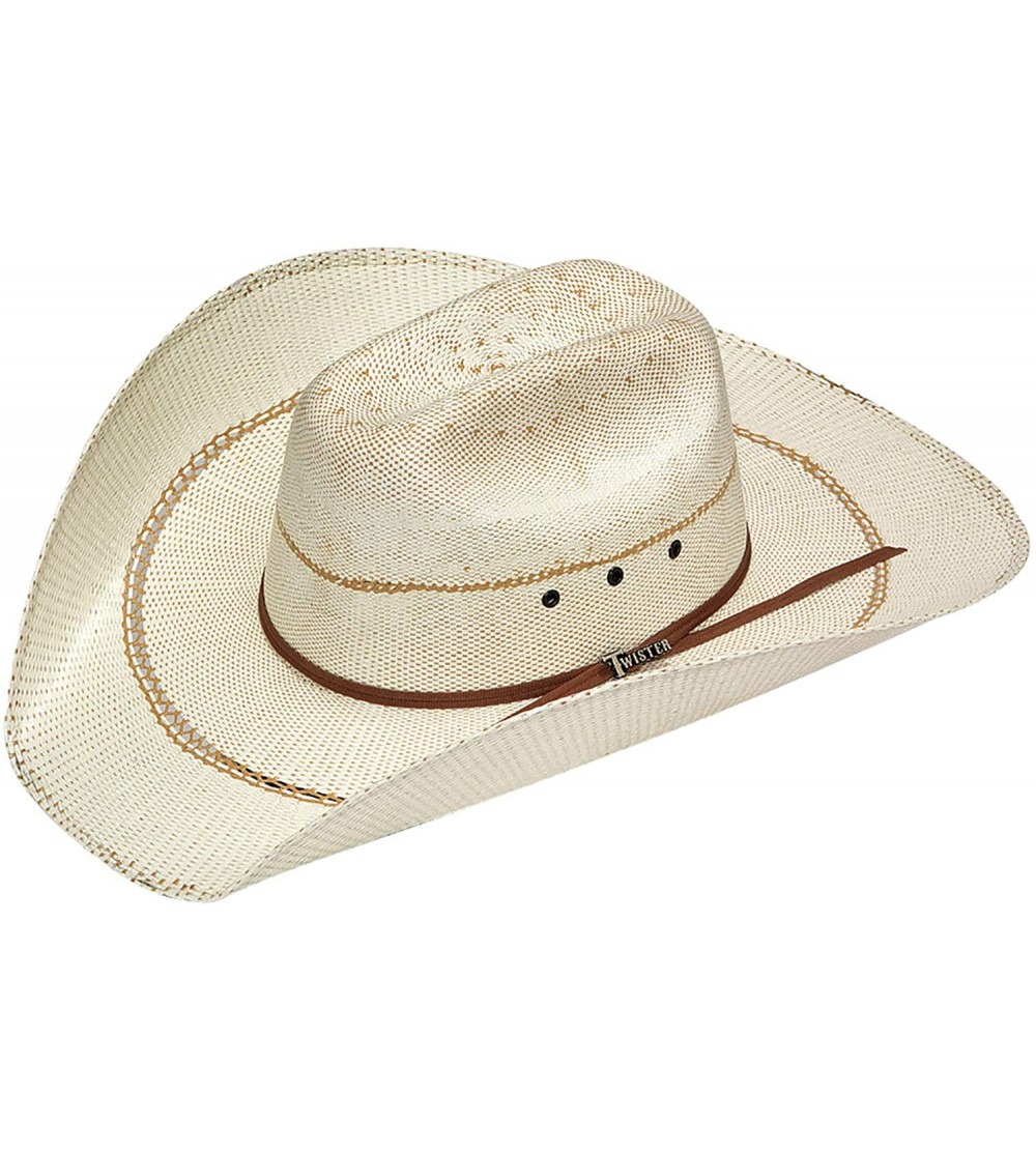 Cowboy Hats Mens Bangora Straw Cowboy Hat - C611IGAJ4VX $42.34