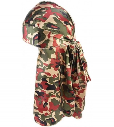 Skullies & Beanies Print Silky Durags Turban Silk Du Rag Waves Caps Headwear Do Doo Rag for Women Men - Tjm-05k-4 - CF197W8CS...