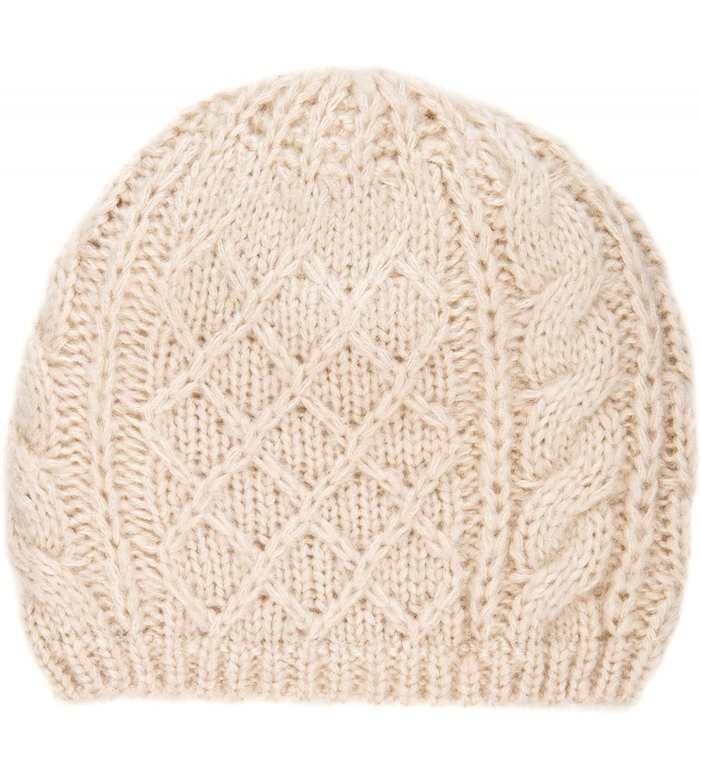 Skullies & Beanies Mens Super-Soft Cable Knit Avalanche Winter Hat - Beige - C1121PNSM0R $13.13