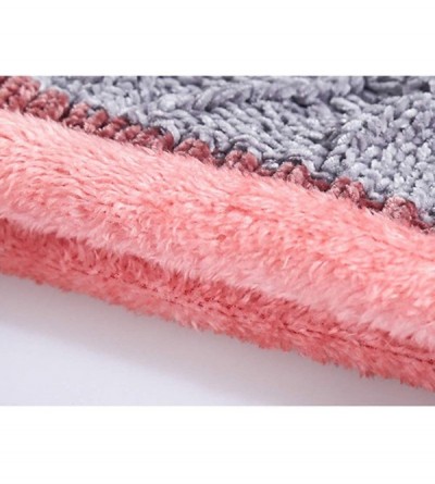 Skullies & Beanies Womens Winter Beanie Hat Scarf Set Warm Fuzzy Knit Hat Neck Scarves - A-grey - C718ZDQY3LY $26.40