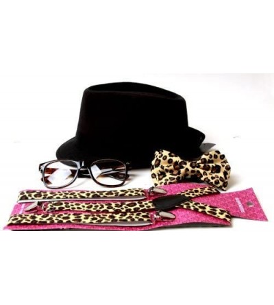 Fedoras Hipster Nerd Outfit Kit- Fedora - Leopard - CH119THPYF3 $21.19