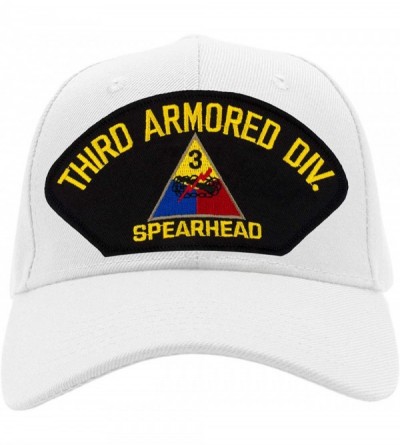 Baseball Caps 3rd Armored Division Spearhead Hat/Ballcap Adjustable One Size Fits Most - White - CR18RO9GHIL $25.83