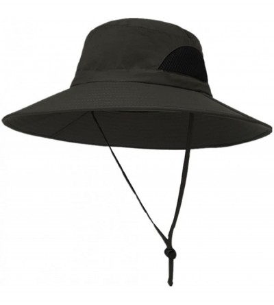 Sun Hats Fishing Hat- Safari Hat Cap with UPF 50 Sun Protection for Men and Women - Army Green - CZ18O2NSWG0 $9.13