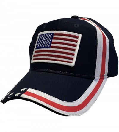 Baseball Caps Flag of The United States of America Adjustable Unisex Adult Hat Cap - Navy Usa Flag - CP184YUMG8H $14.45