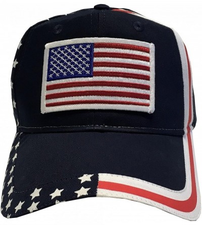 Baseball Caps Flag of The United States of America Adjustable Unisex Adult Hat Cap - Navy Usa Flag - CP184YUMG8H $14.45