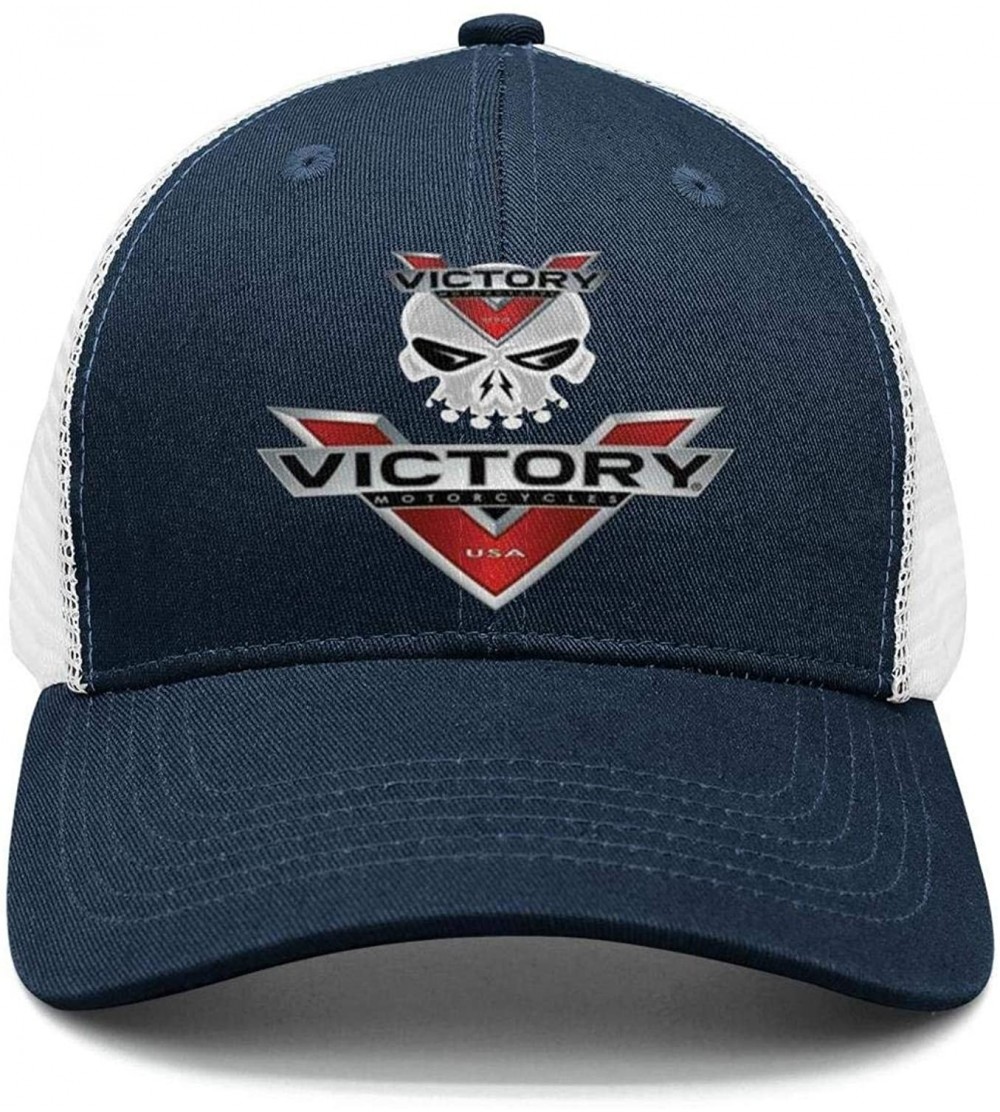 Baseball Caps Victory Motorcycle Logo Classic Baseball Adjustable Snapback - Navy-blue-129 - C518RL790T4 $19.69