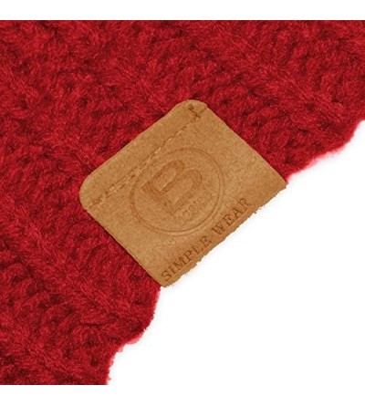 Skullies & Beanies Beanie Hat Cap Knit Skullies for Men Women Unisex - Scarlet Red - C918845GRDX $9.19