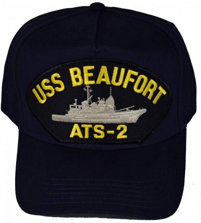 Sun Hats USS Beaufort ATS-2 Ship HAT - Navy Blue - Veteran Owned Business - C4194H6I8RZ $17.41