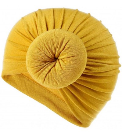 Skullies & Beanies Women's Autumn Winter Knotted Hat Wrap Cap India's Hat Turban Headwear - Z-black/Gray/Yellow/Green/White/R...