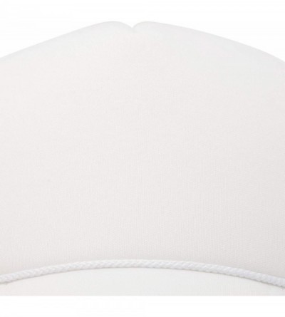 Baseball Caps Trucker Hat Mesh Cap Solid Colors Lightweight with Adjustable Strap Small Braid - Snow White - C0119N21X4Z $7.33