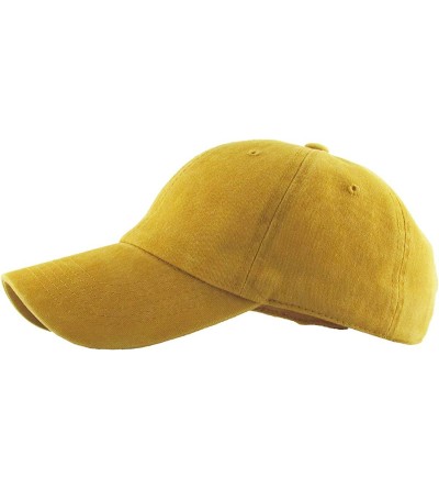 Baseball Caps Classic Washed Pigment Cotton Dad Hat Adjustable Unconstructed Plain Cap - 9- Camel - CS18GDUIUQL $9.29
