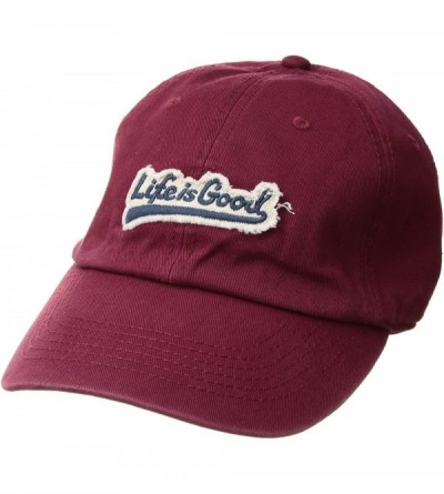 Baseball Caps Unisex Tattered Chill Cap - Ballyard-wild Cherry - C6188TSNS3D $48.28