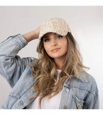 Baseball Caps Unisex One Size Fits Most Fashion Trend Fabric Adjustable Baseball Cap - Brown Tweed - C2193K4MWCH $12.65