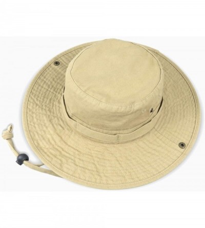 Sun Hats Bucket Hat Wide Brim UV Protection Sun Hat Boonie Hats Fishing Hiking Safari Outdoor Hats for Men and Women - C618E6...