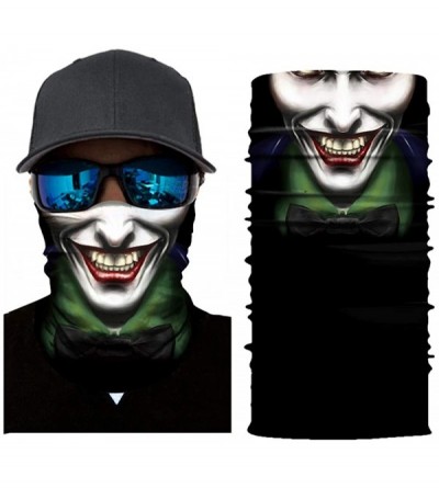 Balaclavas Joker Print Face Mask- Rave Bandana- Neck Gaiter- Scarf- Summer Balaclava for Dust Wind UV Protection - Jke - CD19...