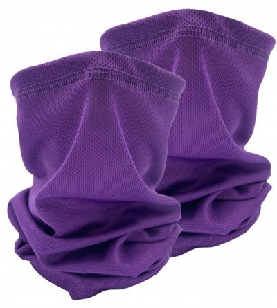 Balaclavas Unisex Seamless Neck Gaiters Bandanas - Dust Proof UV Protection Bandana Balaclava for Sport&Outdoor - Purple - C5...