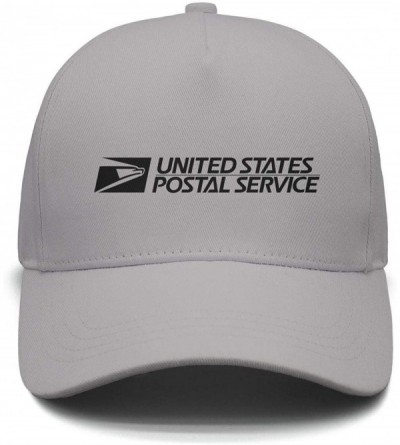 Baseball Caps Mens Womens USPS-United-States-Postal-Service-Logo- Custom Adjustable Fishing Cap - Grey-4 - C818NUDXH7Z $19.04