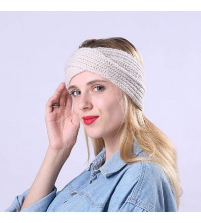 Headbands 6 Pack Women Girls Silk Satin Headbands Solid Color Elastic Hairband Twisted Turban - C218L784T2Z $11.70