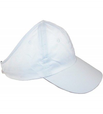 Baseball Caps Women's Microfiber Sport Ponytail Hair Holder Baseball Hat - Black - CG11JZXBFRR $17.87