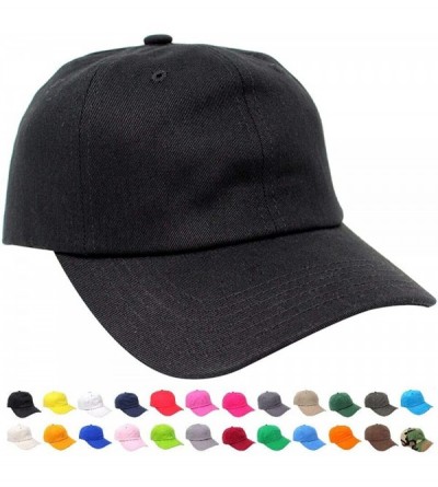 Baseball Caps Wholesale 12-Pack Baseball Cap Adjustable Size Plain Blank All Cotton Solid Color dad Hat - Rainbow - CQ195SQKR...