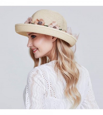 Sun Hats Women Summer Sun hat-Flap Cover Cap UPF 50+ Shade Hat Fishing Hat-8306 - A5-beige-kid - CC18QG85E73 $12.52