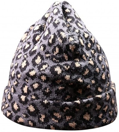 Skullies & Beanies Unisex Slouchy Knitting Beanie Hip Hop Cap Warm Winter Ski Hat - Y-gray - CZ18LSCRCIK $9.96
