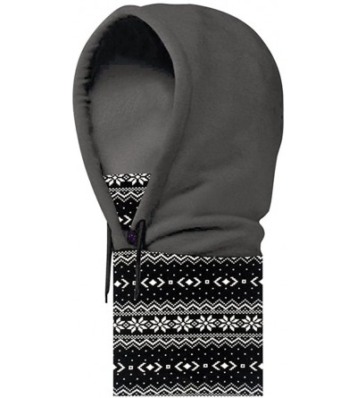 Balaclavas Balaclava Ski Mask - Wind-Resistant Thicken Warm Neck Face Mask Winter Outdoor Hood - Gray-spring - CT12O6EJ3VL $1...