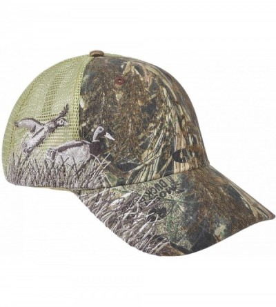 Baseball Caps Men's Hunting Fishing Hat Camo Series Adjustable Mesh Ball Cap 3D Embroidered - Duckblind Mallard - CO18OQM85Y6...