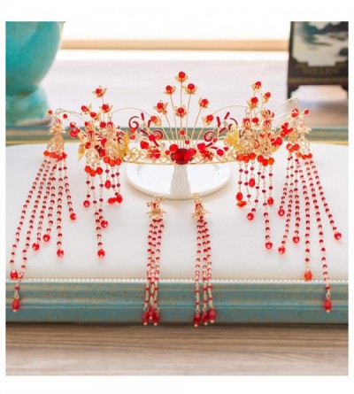 Headbands Traditional Cheongsam Wedding Hair Accessory - color - CW18WU68603 $36.84
