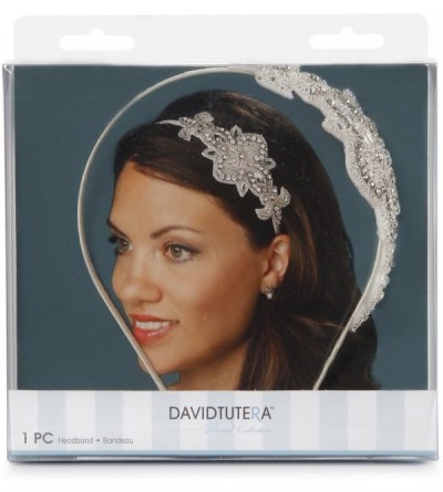 Headbands David Tutera Applique Embellished Headband- Cream - CX11G4HLOUF $27.73