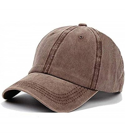 Baseball Caps NeuFashion Ponycap Messy High Bun Ponytail Adjustable Mesh Trucker Baseball Cap Hat for Women - CJ18SHWEE6I $7.48
