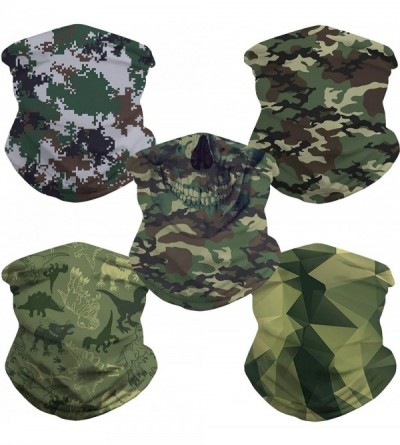 Balaclavas Protection Bandanas Balaclavas Headwear Camouflage - Camouflage 5pack-62 - CT19886XRRW $48.58