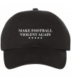 Baseball Caps Make Football Violent Again Dad Hat Cap Unstructured Hats New - Black - CI18L0DQLUG $31.51