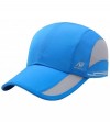 Baseball Caps Men's Outdoor Quick Dry Mesh Baseball Cap Adjustable Lightweight Sun Hat for Running Hiking - Blue B - CR1908QQ...