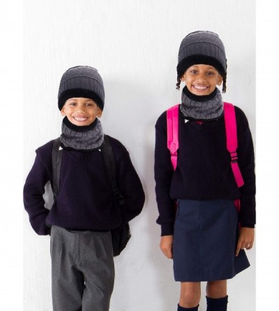 Skullies & Beanies 5 Pieces Winter Ski Warm Set- Include Winter Knitted Hat Neck Warmer Outdoor Warmer Gloves Ear Warmer - Gr...