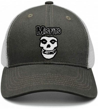 Baseball Caps Men&Women The-Misfits-Logo- Peaked Cap Vintage Trucker Hat - The Misfits Logo-1 - C718KWDQO2O $38.61