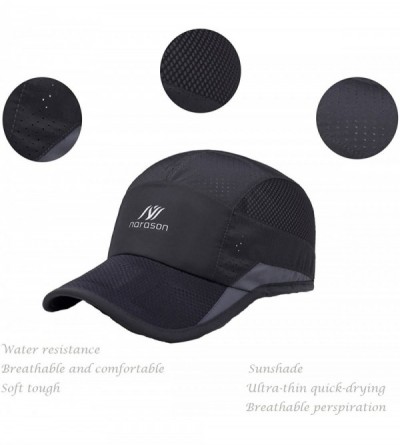Baseball Caps Unisex Mesh Sport Cap Quick-Drying Outdoor Breathable Sun hat Runner UV Protection 50+ - Black a - CD17YYWWCCU ...